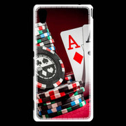Coque Sony Xperia M4 Aqua Paire d'As au poker