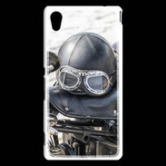 Coque Sony Xperia M4 Aqua Casque de moto vintage