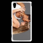 Coque Sony Xperia M4 Aqua Couple métisse 1