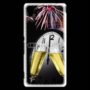 Coque Sony Xperia M4 Aqua Feu d'artifice jour de l'an
