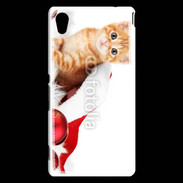 Coque Sony Xperia M4 Aqua Chaton Noël