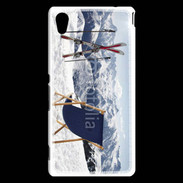Coque Sony Xperia M4 Aqua transat et skis neige