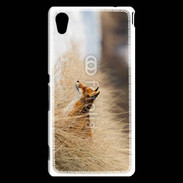 Coque Sony Xperia M4 Aqua Renard paysage hiver