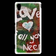 Coque Sony Xperia M4 Aqua Love is all you need
