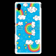 Coque Sony Xperia M4 Aqua Ciel Rainbow