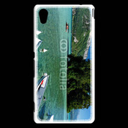 Coque Sony Xperia M4 Aqua Barques sur le lac d'Annecy