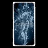 Coque Sony Xperia M4 Aqua Femme en fumée de cigarette
