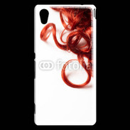 Coque Sony Xperia M4 Aqua Coiffure Cheveux bouclés rouges