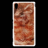 Coque Sony Xperia M4 Aqua Peinture préhistorique de mains