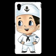 Coque Sony Xperia M4 Aqua Cute cartoon illustration of a sailor