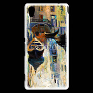 Coque Sony Xperia M4 Aqua Peinture du canal de Venise en Italie