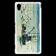 Coque Sony Xperia M4 Aqua Peinture bateau de pêche