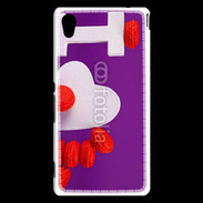 Coque Sony Xperia M4 Aqua I love Macarons