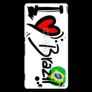 Coque Sony Xperia M4 Aqua I love Brésil 2
