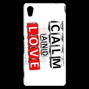 Coque Sony Xperia M4 Aqua Keep calm et love me