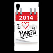 Coque Sony Xperia M4 Aqua I love Bresil 2014