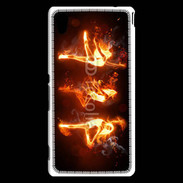 Coque Sony Xperia M4 Aqua Danseuse feu