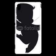 Coque Sony Xperia M4 Aqua Silhouette Cupidon