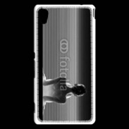 Coque Sony Xperia M4 Aqua femme glamour noir et blanc