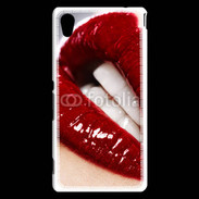 Coque Sony Xperia M4 Aqua Bouche fatale rouge