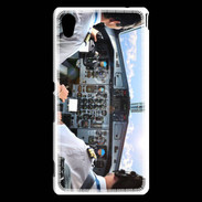 Coque Sony Xperia M4 Aqua Cockpit avion de ligne