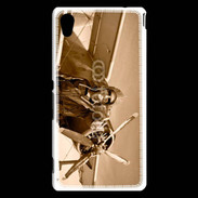 Coque Sony Xperia M4 Aqua Femme pilote d'avion