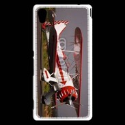 Coque Sony Xperia M4 Aqua Biplan blanc et rouge