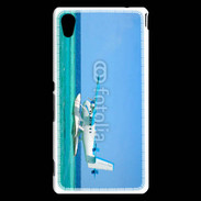Coque Sony Xperia M4 Aqua Hydravion au dessus de la mer turquoise