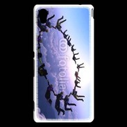 Coque Sony Xperia M4 Aqua Formation en cercle de parachutistes