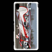 Coque Sony Xperia M4 Aqua Biplan rouge et blanc 10