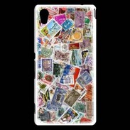 Coque Sony Xperia M4 Aqua Patchwork de timbres