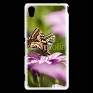 Coque Sony Xperia M4 Aqua Fleur et papillon