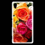Coque Sony Xperia M4 Aqua Bouquet de roses multicouleurs