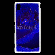 Coque Sony Xperia M4 Aqua Fleur rose bleue