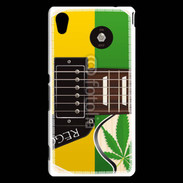 Coque Sony Xperia M4 Aqua Guitare Reggae