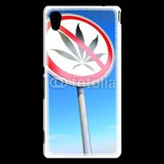 Coque Sony Xperia M4 Aqua Interdiction de cannabis