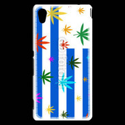 Coque Sony Xperia M4 Aqua Drapeau Uruguay cannabis