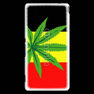 Coque Sony Xperia M4 Aqua Drapeau allemand cannabis