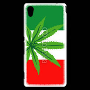 Coque Sony Xperia M4 Aqua Drapeau italien cannabis