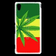 Coque Sony Xperia M4 Aqua Drapeau reggae cannabis