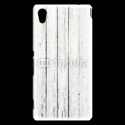 Coque Sony Xperia M4 Aqua Aspect bois blanc vieilli