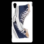 Coque Sony Xperia M4 Aqua Paire de converse bleue