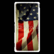 Coque Sony Xperia M4 Aqua Vintage drapeau USA