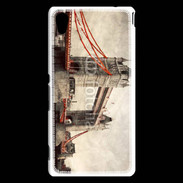 Coque Sony Xperia M4 Aqua Vintage Tower Bridge 800