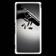 Coque Sony Xperia M4 Aqua Pistolet et munitions