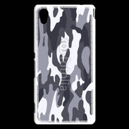 Coque Sony Xperia M4 Aqua Camouflage gris et blanc