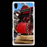 Coque Sony Xperia M4 Aqua Pompiers Rangement matériel fin d'incendie