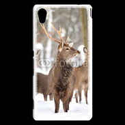 Coque Sony Xperia M4 Aqua Cerf et biche en troupeau