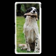 Coque Sony Xperia M4 Aqua setter anglais avec bécasse