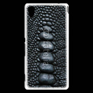 Coque Sony Xperia M4 Aqua Effet crocodile noir